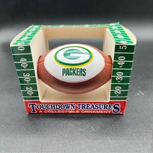 Topperscot Green Bay Packers Touchdown Treasures Collectible Football Ornament